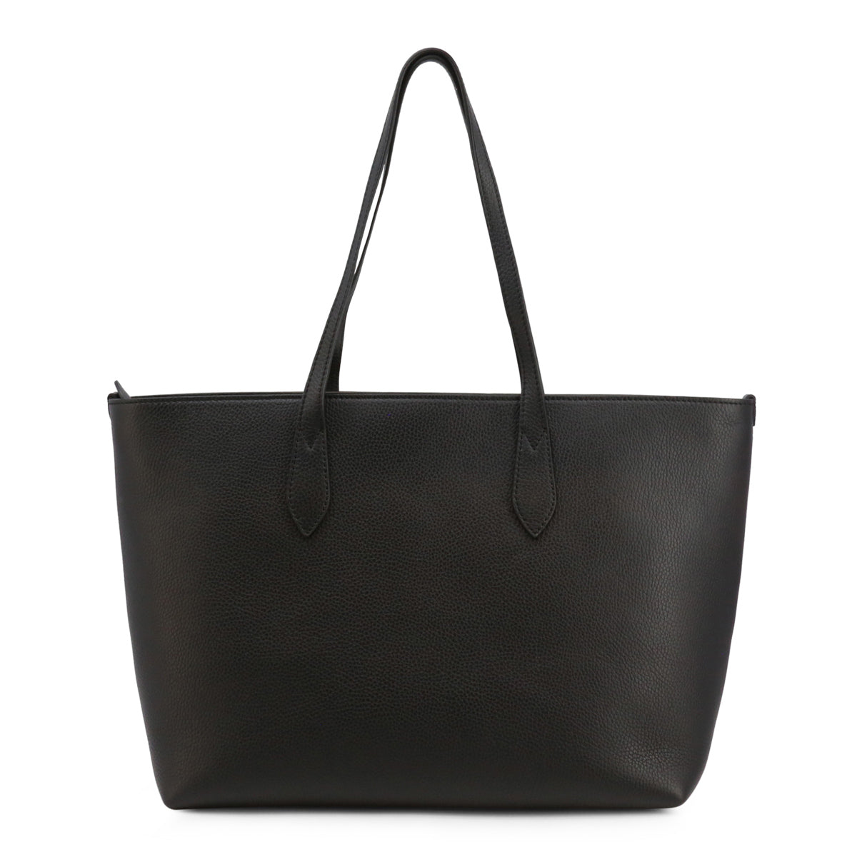 Burberry Leather Zip Fastening Shopping Bag with Lined Interior 'Black'