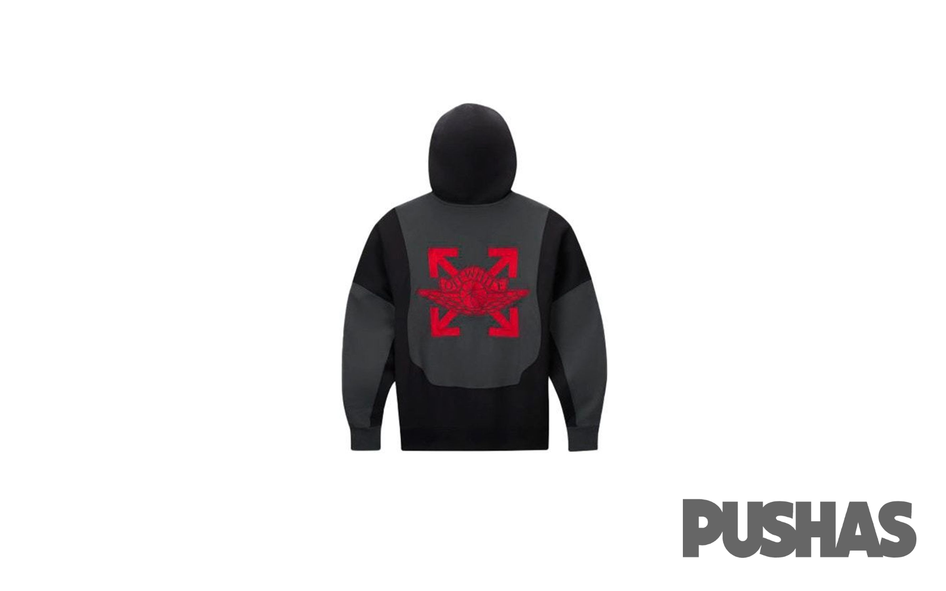 Air Jordan x Off White Hoodie Black 2020 PUSHAS