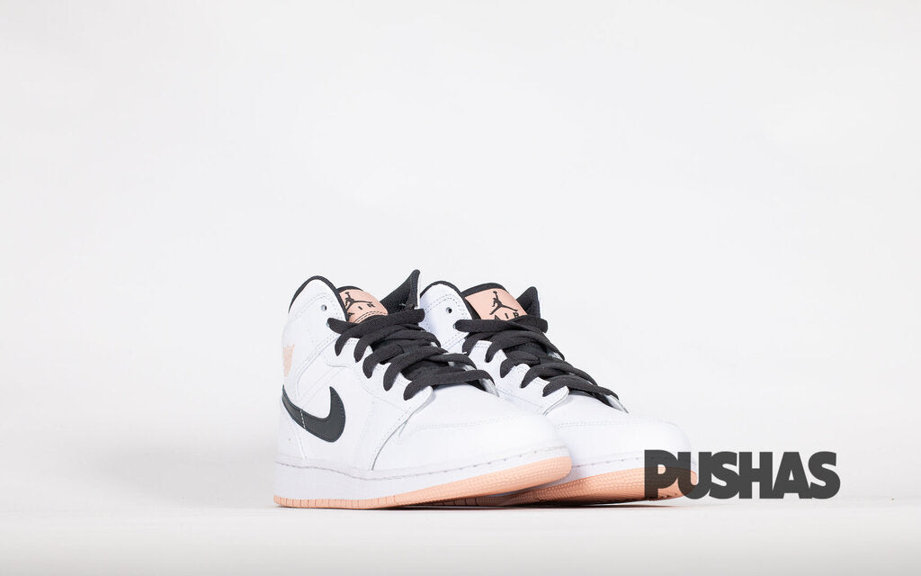 [Refurbished] Air Jordan 1 Mid GS 'White Arctic Orange'