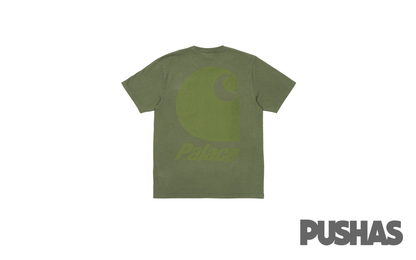Palace x Carhartt WIP S/S Pocket T-Shirt 'Dollar Green' (2023 ...