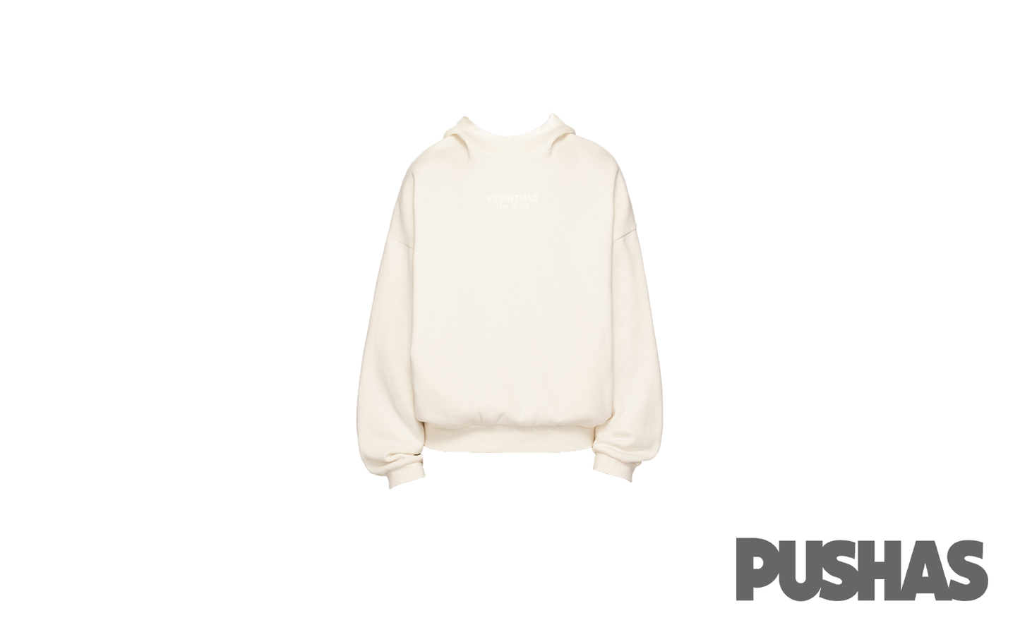 Essentials Bonded Hoodie Off White PUSHAS