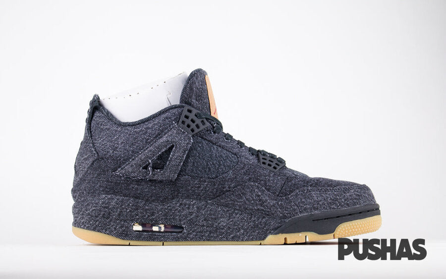 Jordan 4 top black denim