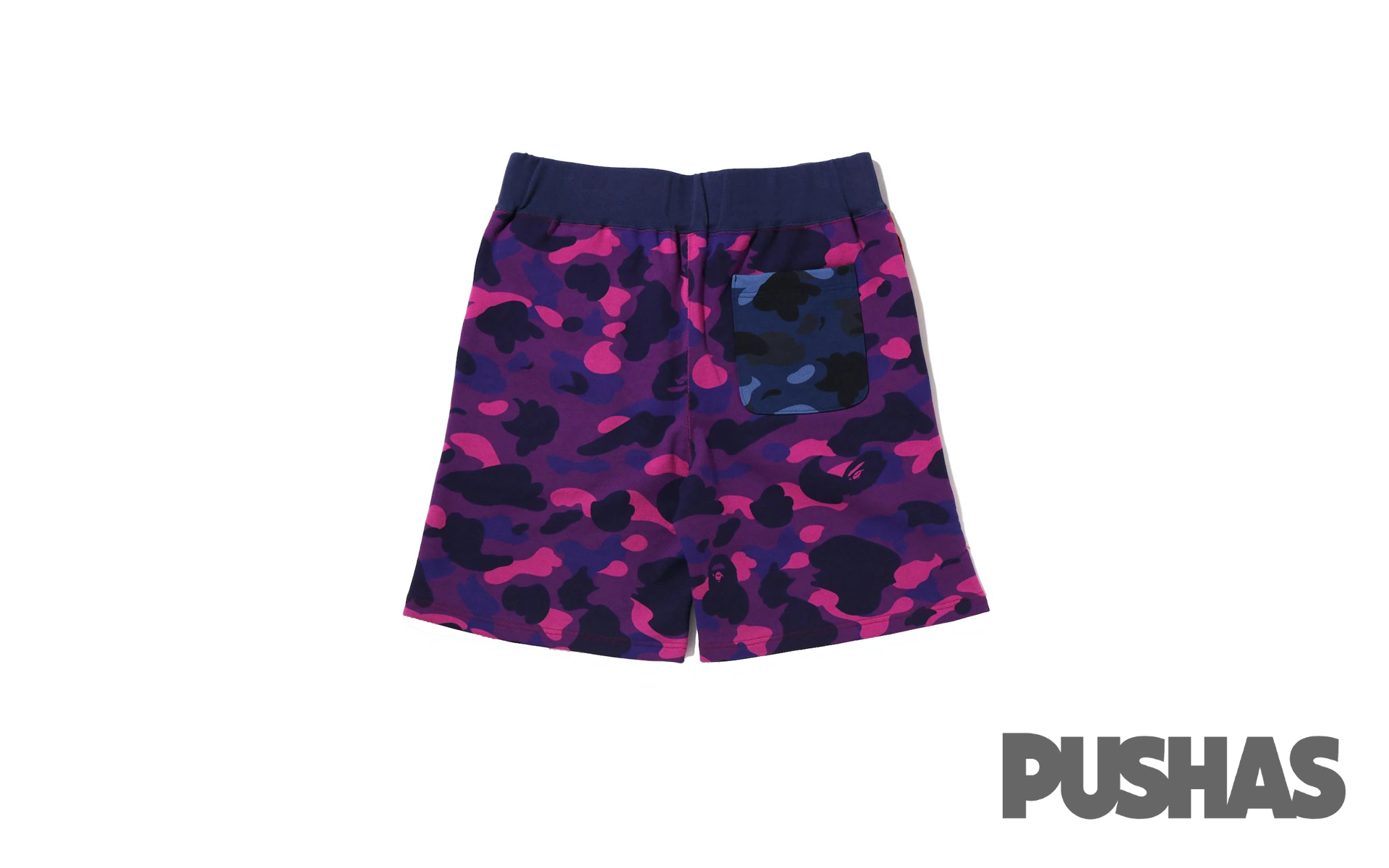 BAPE Crazy Camo Shark Sweat Shorts Red 2022 PUSHAS