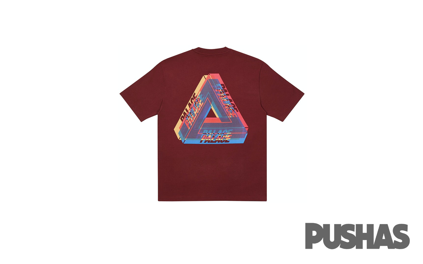 Palace Tri-Ferg Colour Blur T-shirt 'Burgundy' (2020)