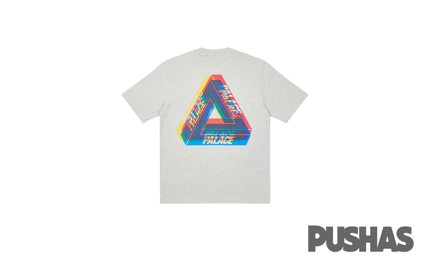 Palace Tri-Ferg Colour Blur T-shirt 'Grey Marl' (2020)