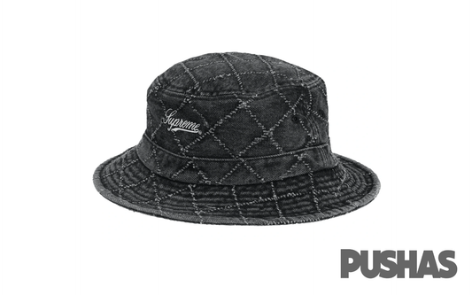 Supreme-Punch-Denim-Crusher-Bucket-Hat-Black-2023
