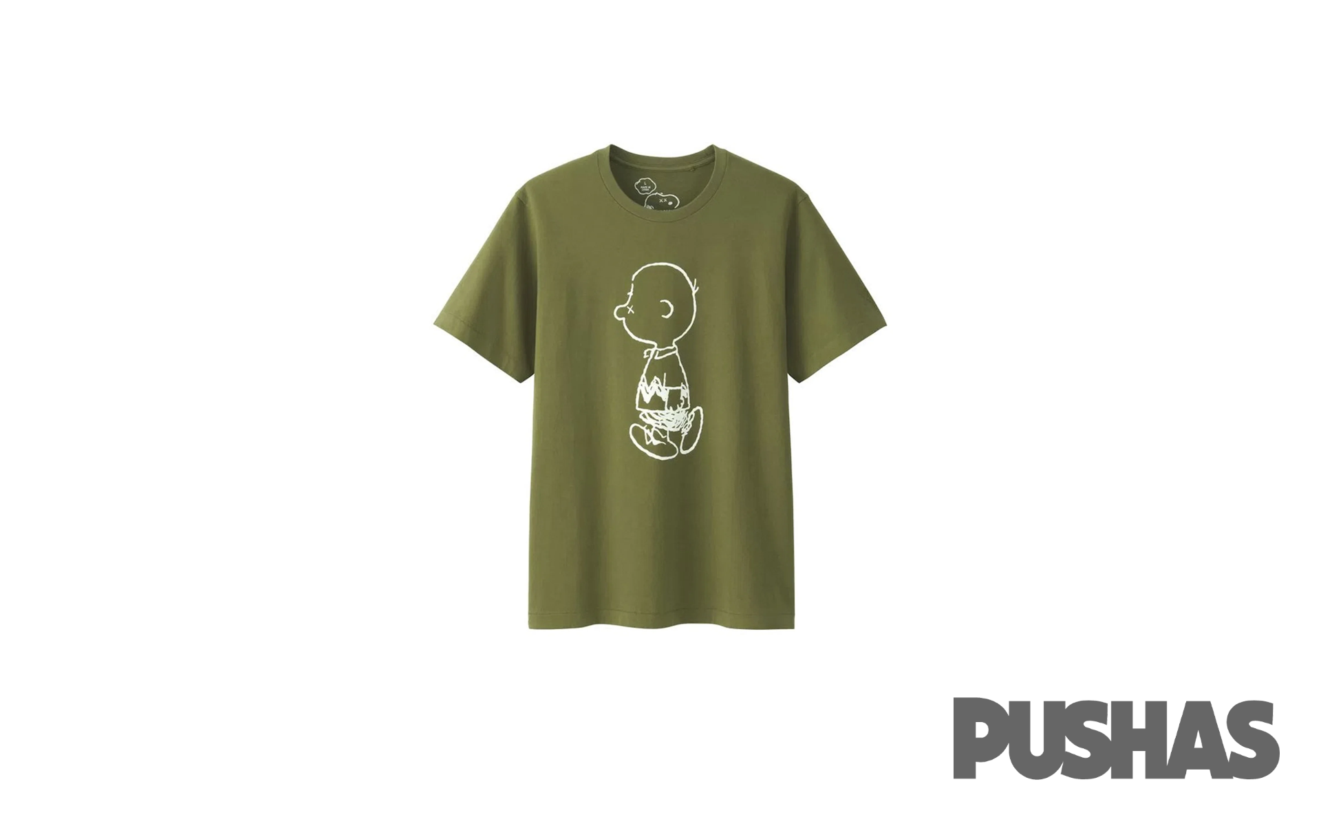 KAWS-x-Uniqlo-x-Peanuts-Charlie-Brown-Tee-Olive-2017