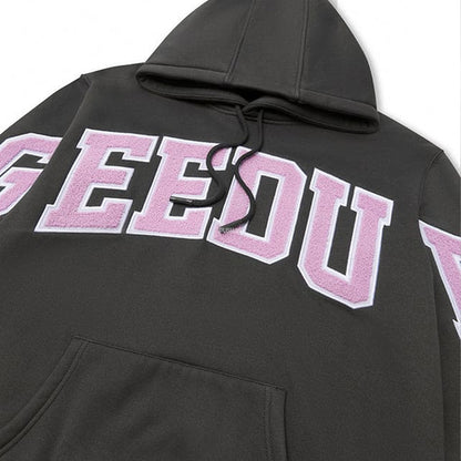 Geedup Team Logo Hoodie 'Charcoal/Dusty Pink' (2024)