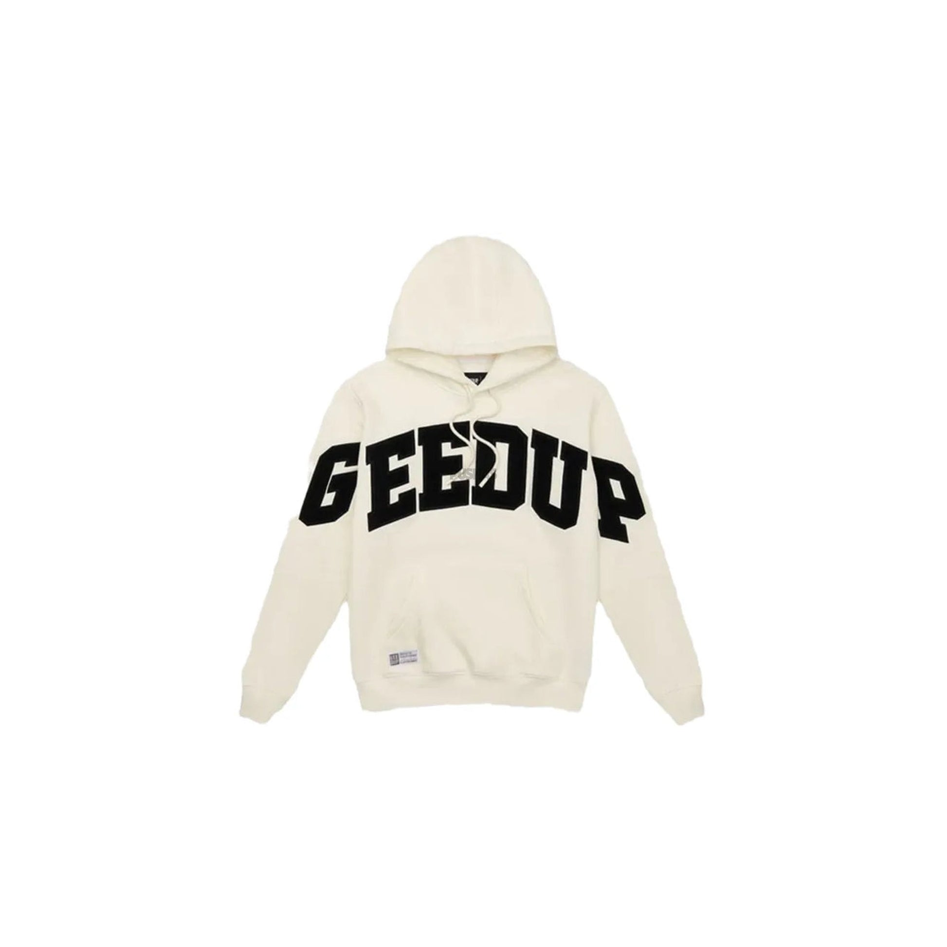 Geedup Team Logo Hoodie Buttercream Black 2023 PUSHAS