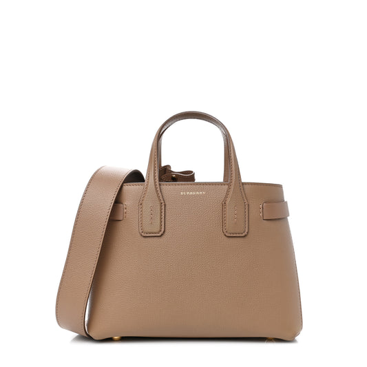 Burberry Leather Zip Handbag with Multiple Pockets 'Brown'