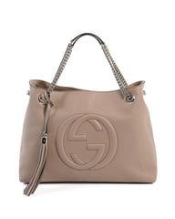 Gucci Leather Tote Bag 'Light Brown'