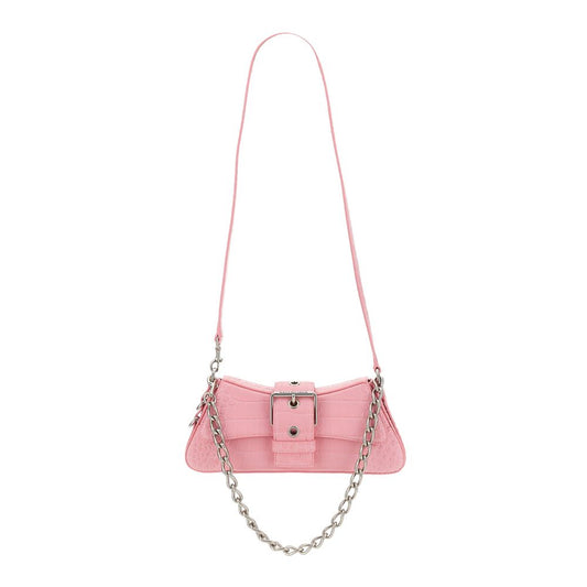 Balenciaga Soft Leather Flap Bag 'Pink'