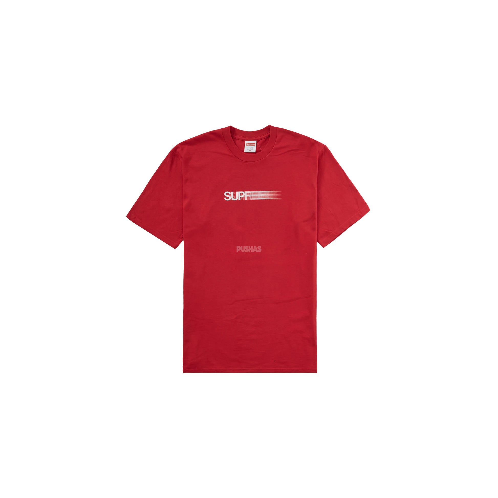 Supreme Motion Logo Tee Red 2023 PUSHAS