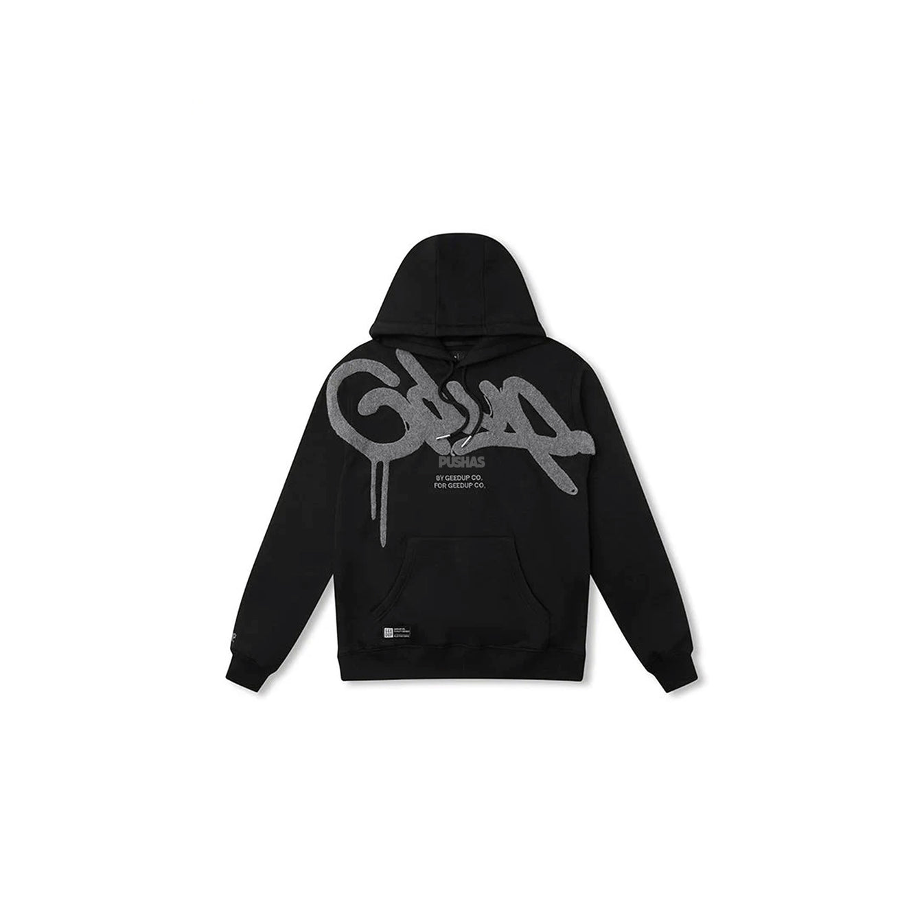 Geedup Handstyle Hoodie 'Black / Grey' (2024) – PUSHAS