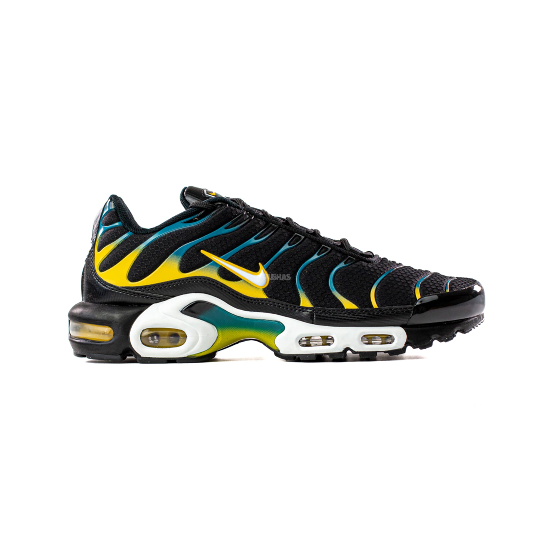 Nike Air Max TN Plus Black Teal Yellow 2021 PUSHAS