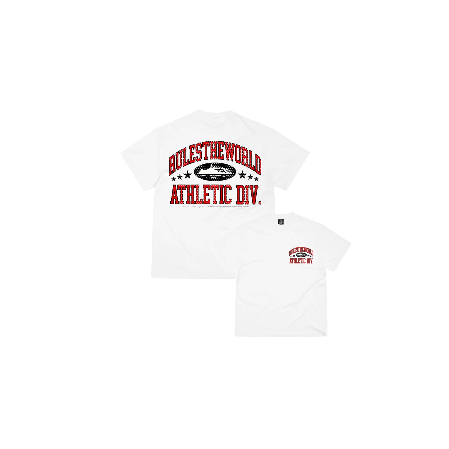 Corteiz RTW Athletic Division Tee 'White Red'