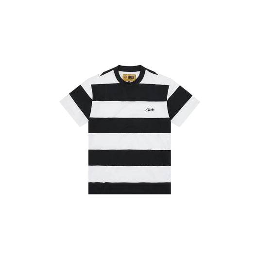 Corteiz Striped Tee 'Black'