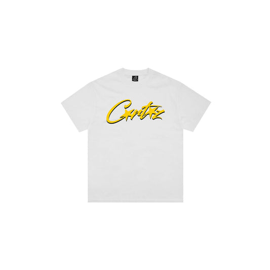 Corteiz OG Allstarz Tee 'White Yellow'