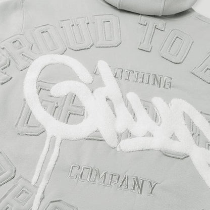 Geedup Proud To Be A Problem Hoodie 'Grey / White' (2024)