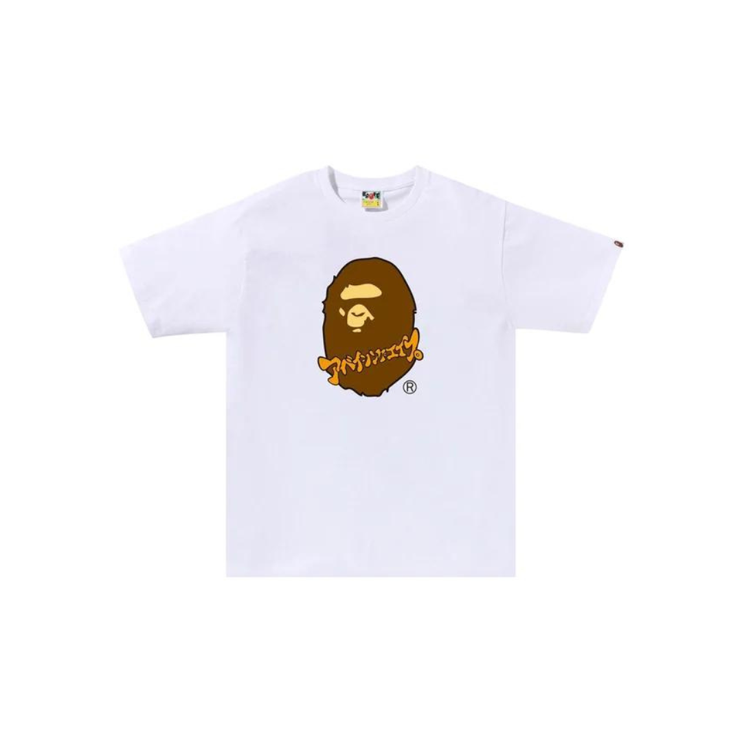 BAPE-Katakana-Ape-Head-Tee-White-2024