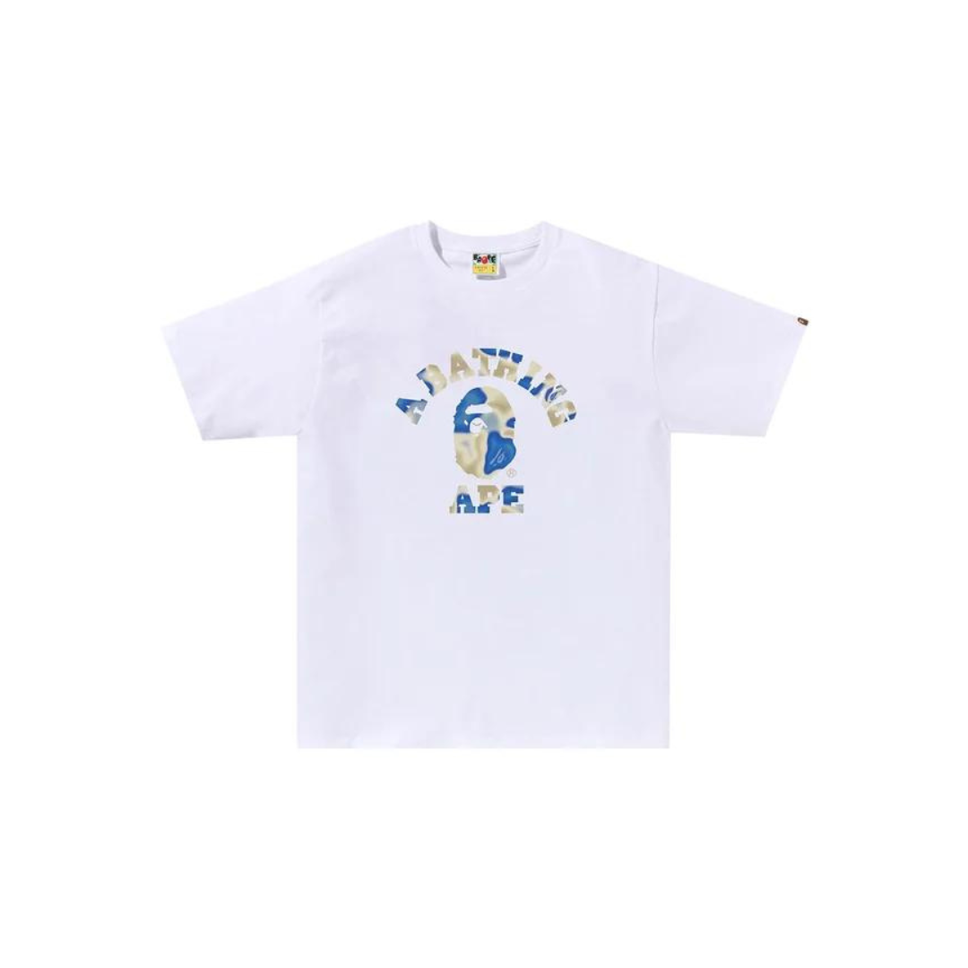 BAPE-Liquid-Camo-College-Tee-White-Blue-2024