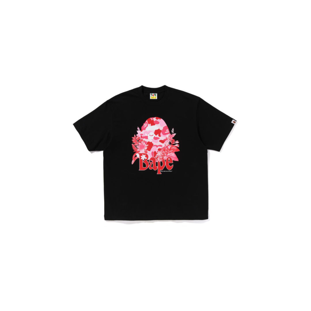 BAPE-Flora-Big-Ape-Head-Relaxed-Fit-Tee-Black