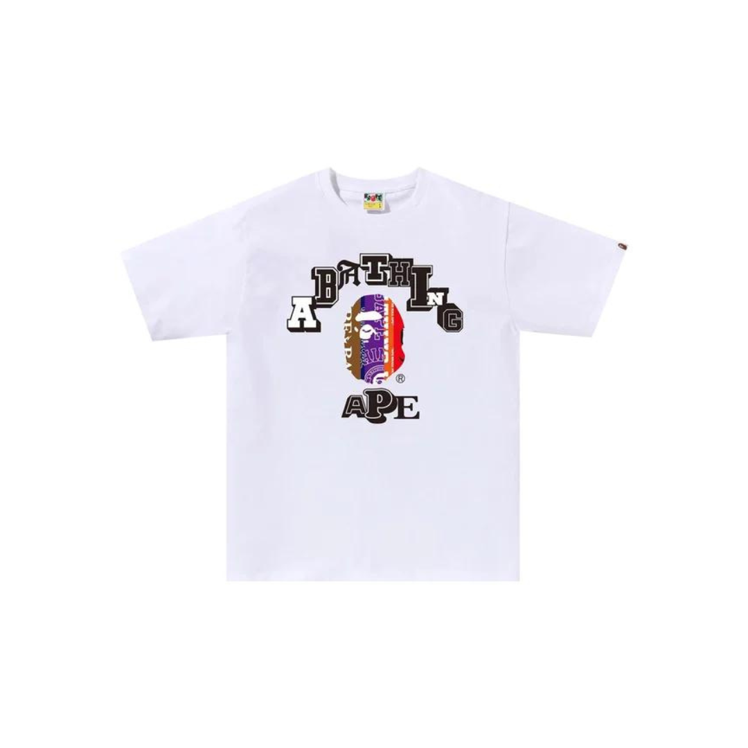 BAPE-Fans-Scarf-College-Tee-White-2024