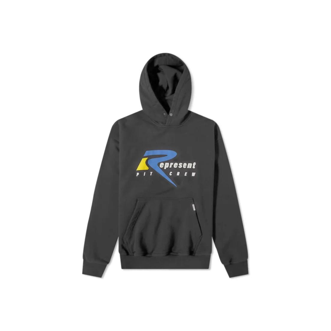 Represent-Pit-Crew-Hoodie-Vintage-Black