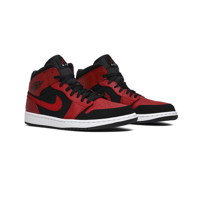 Air Jordan 1 Mid Reverse Bred 2018 PUSHAS