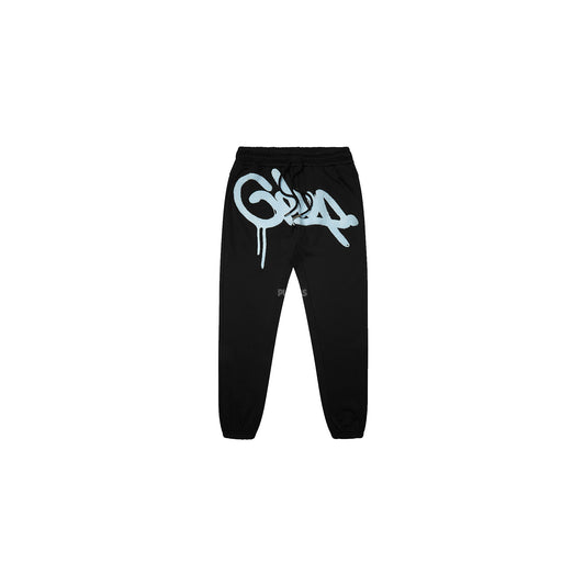 Geedup Handstyle Logo Trackpants 'Black / Baby Blue' (2024)