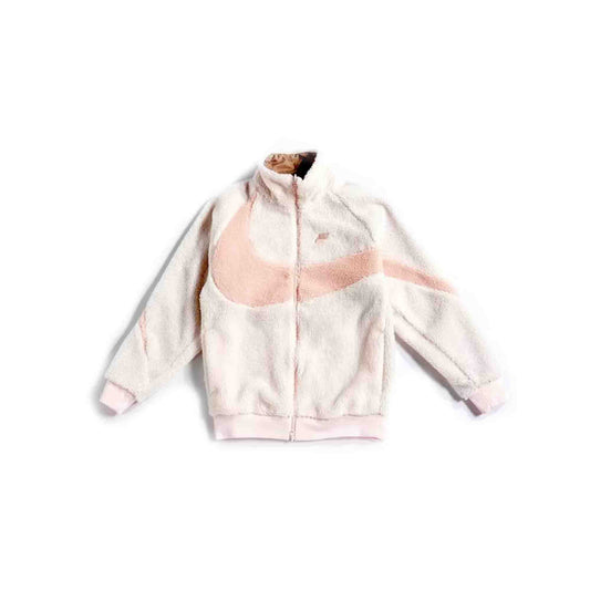 Nike Big Swoosh Reversible Boa Jacket 'Light Soft Pink' Asia Sizing