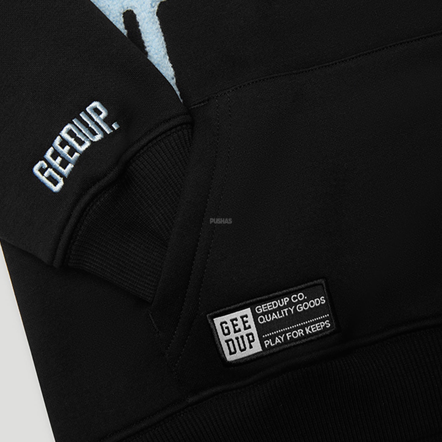 Geedup Handstyle Kids Tracksuit 'Black / Baby Blue' (2024)