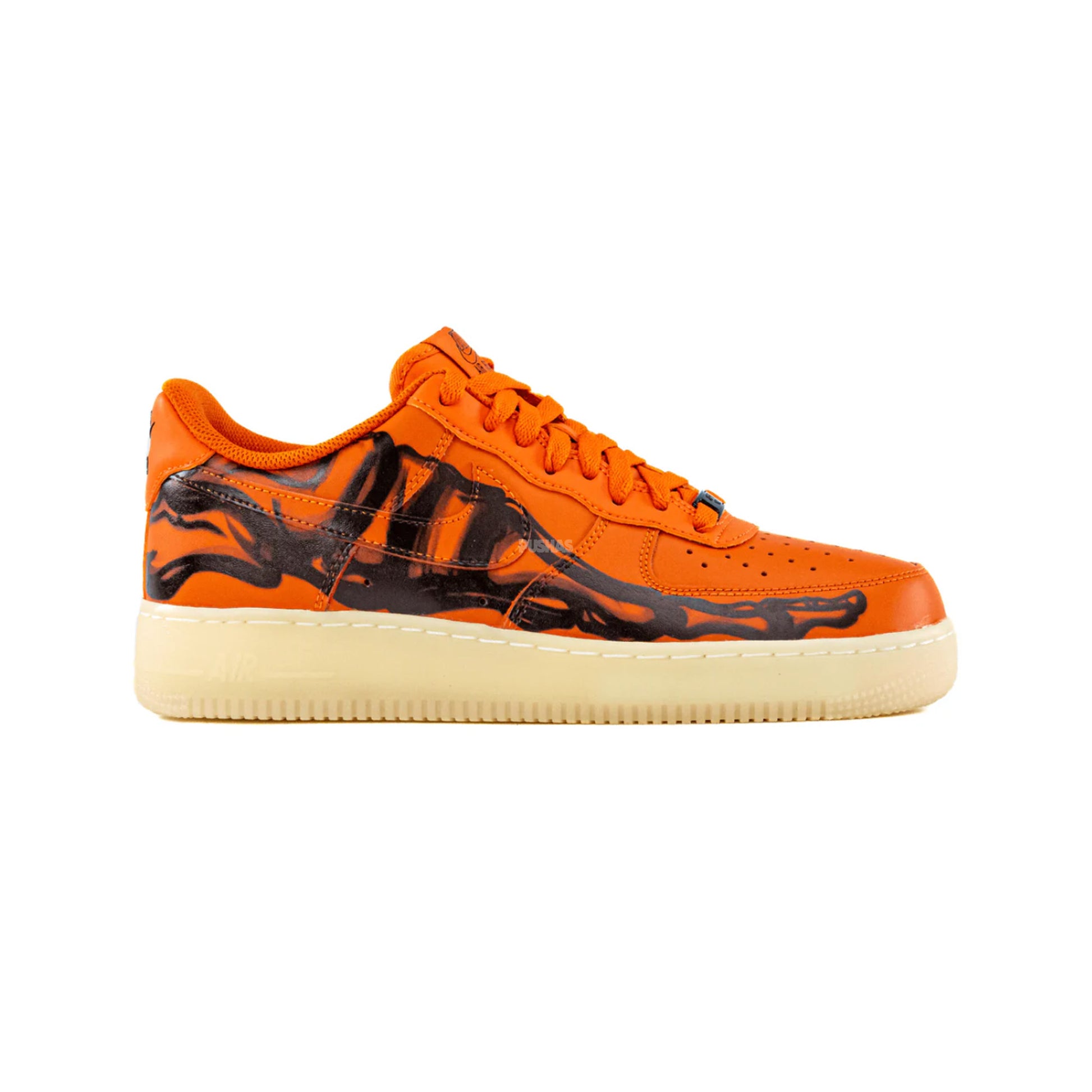 Nike Air Force 1 Low Orange Skeleton Halloween 2020 PUSHAS