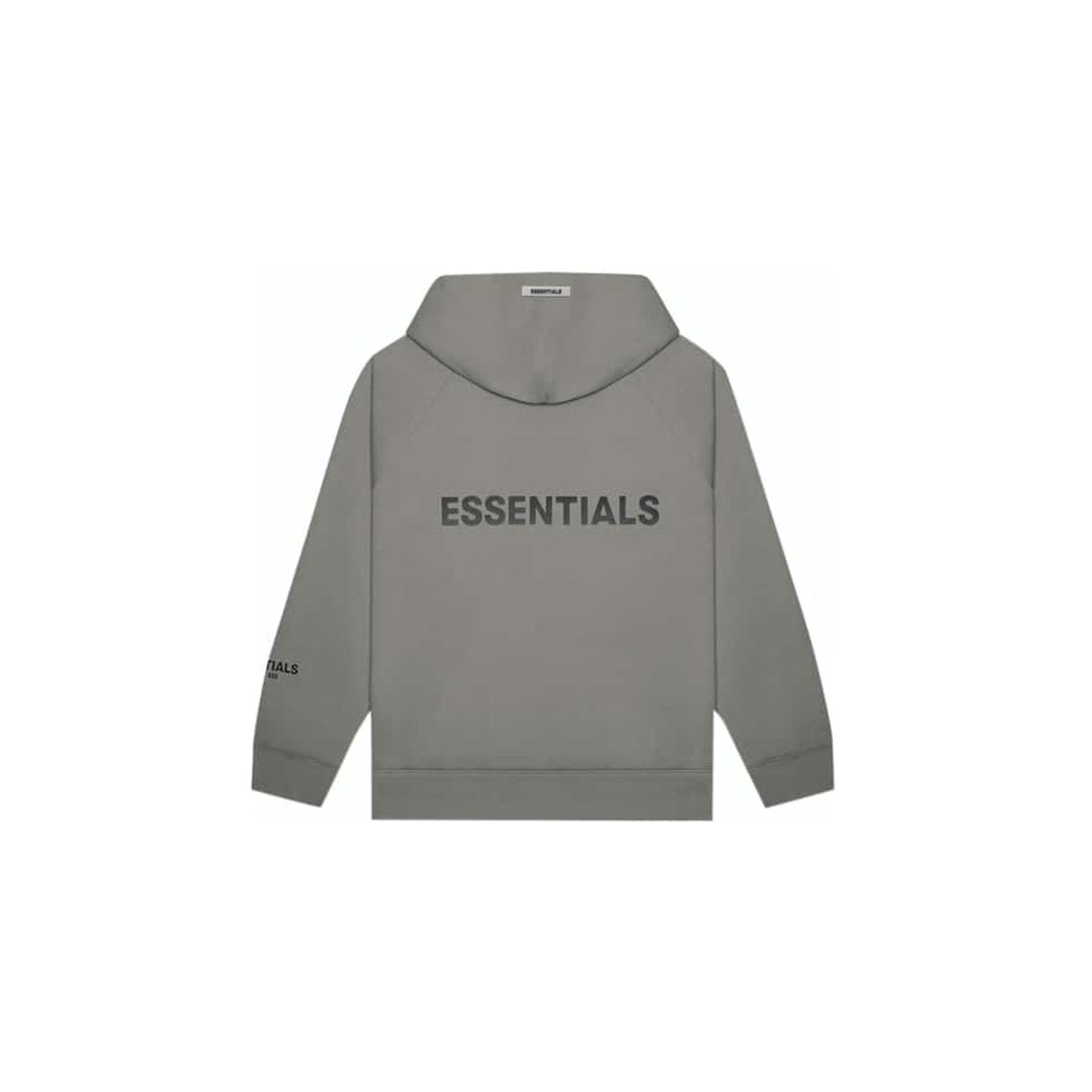 Fear of God Essentials Full Zip Up Hoodie Applique Logo 'Gray Flannel / Charcoal' (2020)