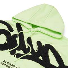 Geedup Handstyle Hoodie 'Pastel Green Black' (2022)