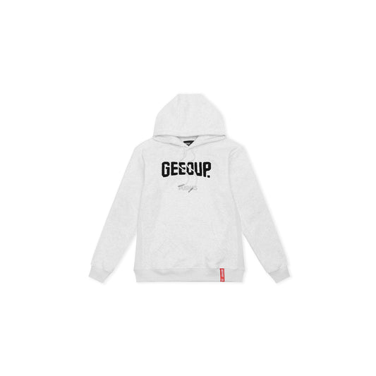 Geedup Play For Keeps Hoodie 'White Marle / Black' (2022)