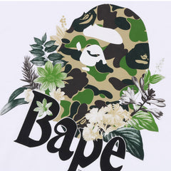 BAPE Flora Big Ape Head Relaxed Fit Tee 'White'