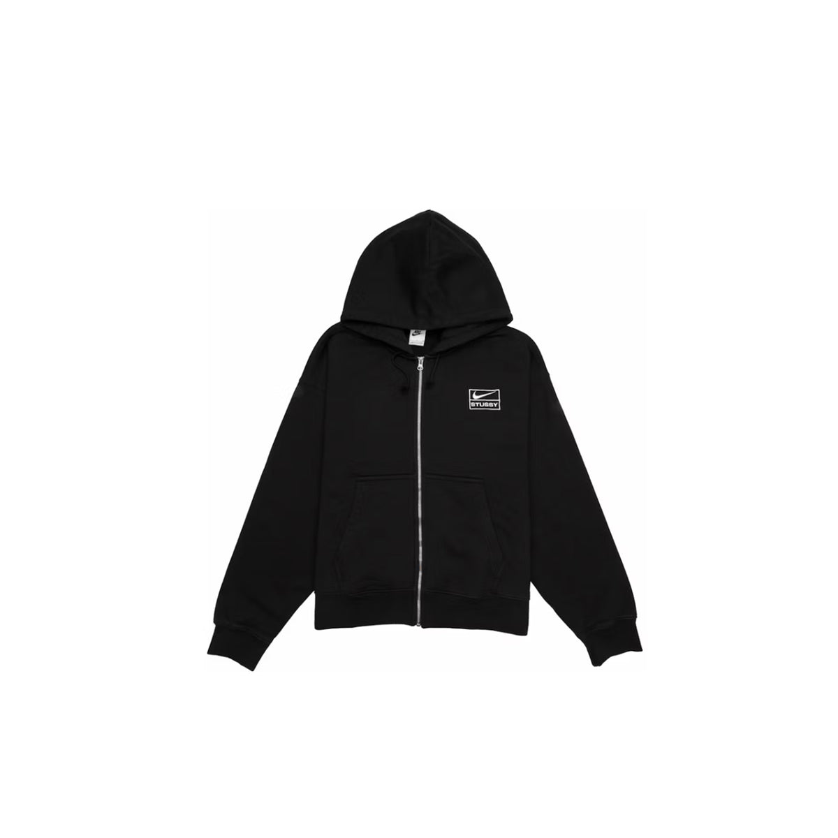 Stussy x Nike Stone Washed Fleece Zip Hoodie 'Black' (2023) – PUSHAS
