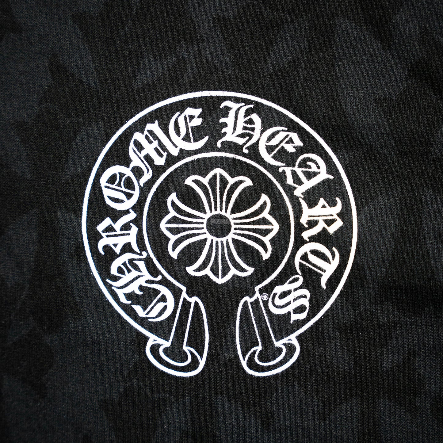 Chrome Hearts Cemetery Cross Print Zip Up Hoodie 'Black'