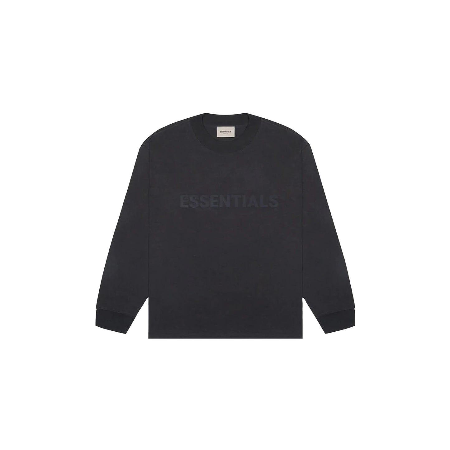 Fear of God Essentials Boxy Long Sleeve T-Shirt Applique Logo 'Dark Slate/Stretch Limo/Black' (2020)