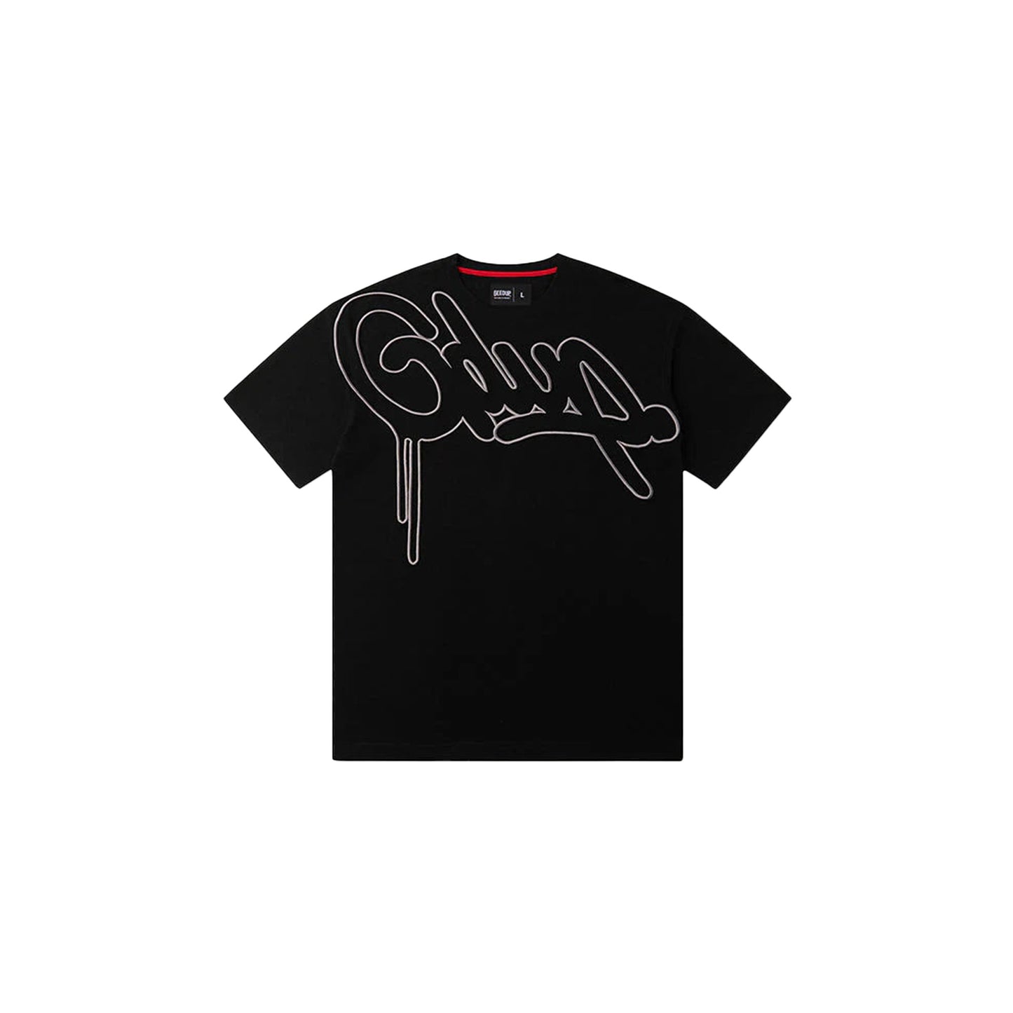 Geedup Handstyle Logo T-Shirt 'Black / Grey'