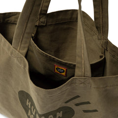 Human Made Book Tote 'Olive Drab'