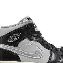 Air Jordan 1 Mid SE 'Black Metallic Silver' Women's (2023)