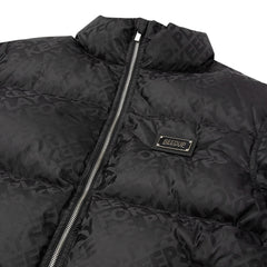 Geedup Play For Keeps Jacquard Puffer Jacket 'Black'