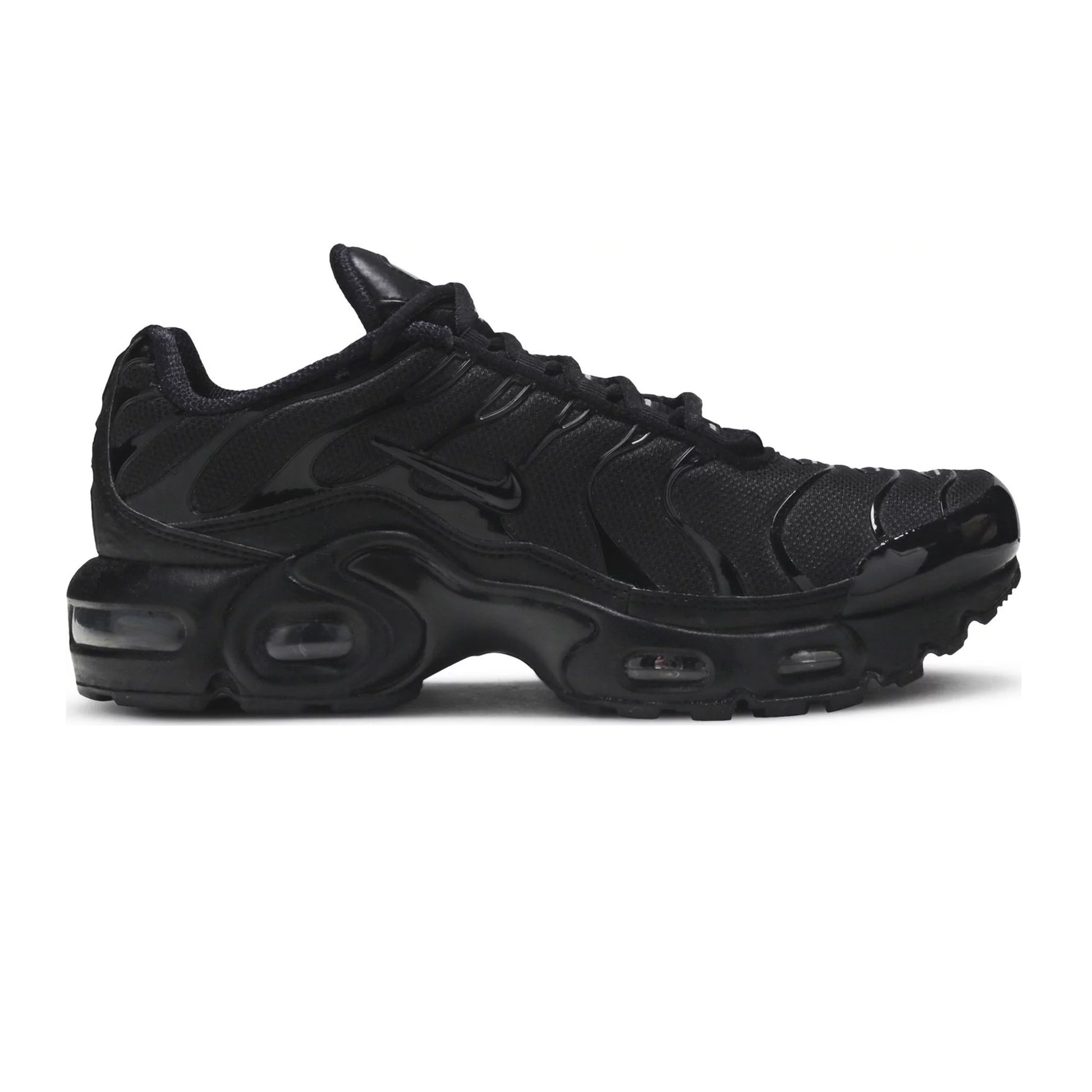 Air max plus gs triple black online