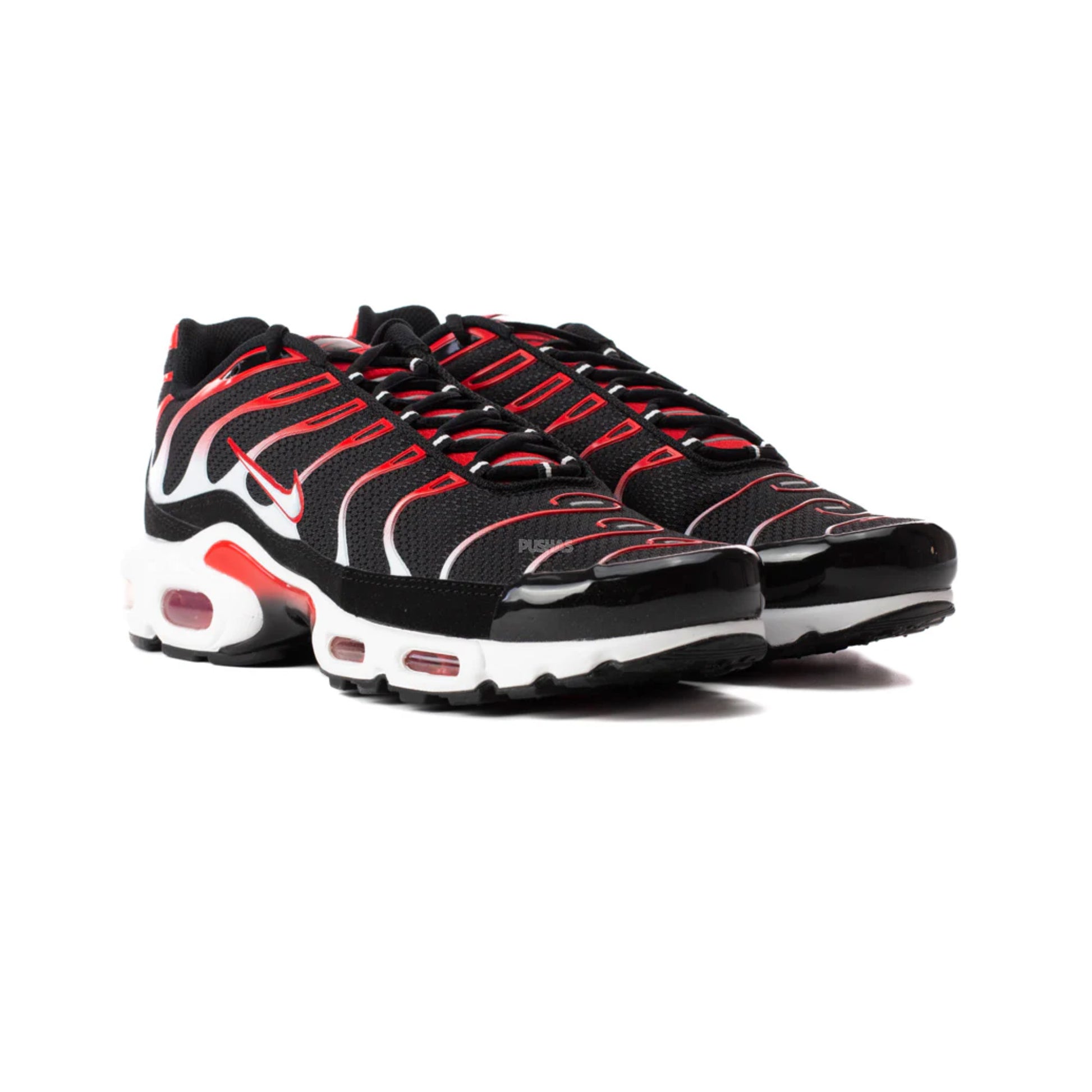 Air Max TN Plus Black White University Red 2022 PUSHAS