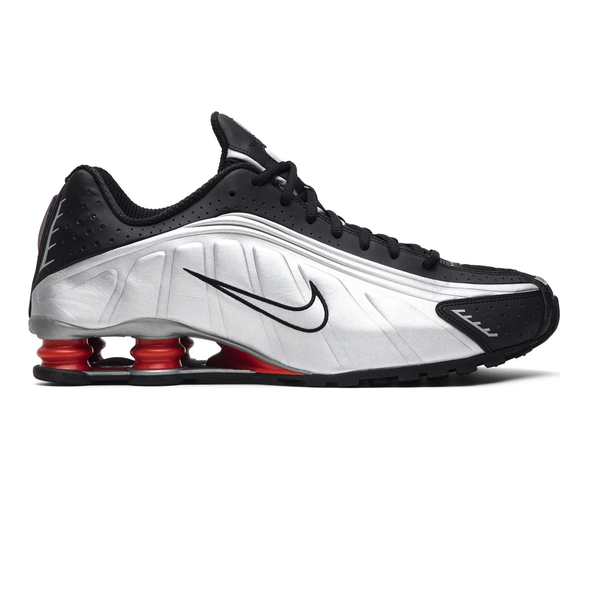 Nike Shox R4 Black Metallic Silver 2018 PUSHAS
