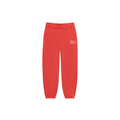 Stussy x Nike Pigment Dyed Fleece Pant 'Habanero Red' (2023)