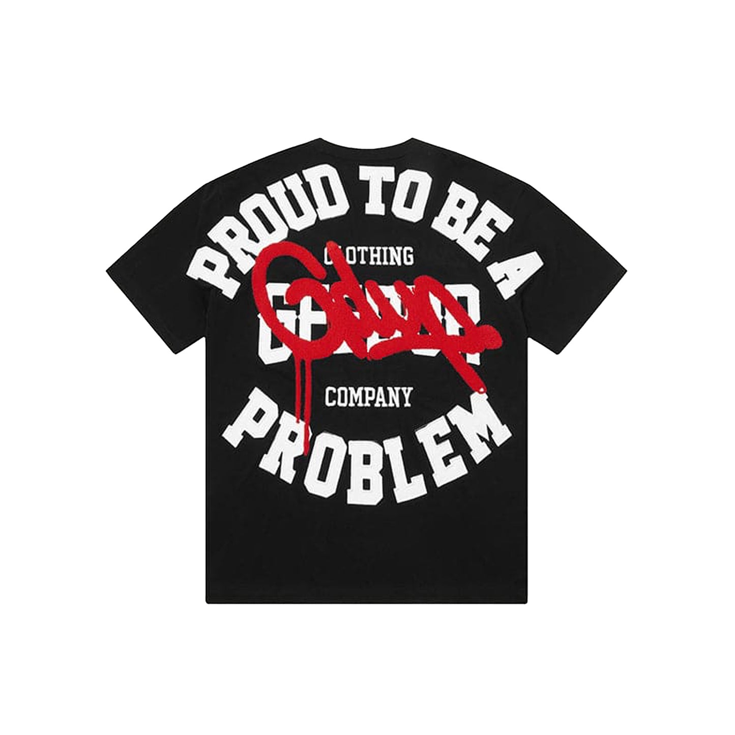 Geedup Proud To Be A Problem T-Shirt 'Black / Grey'