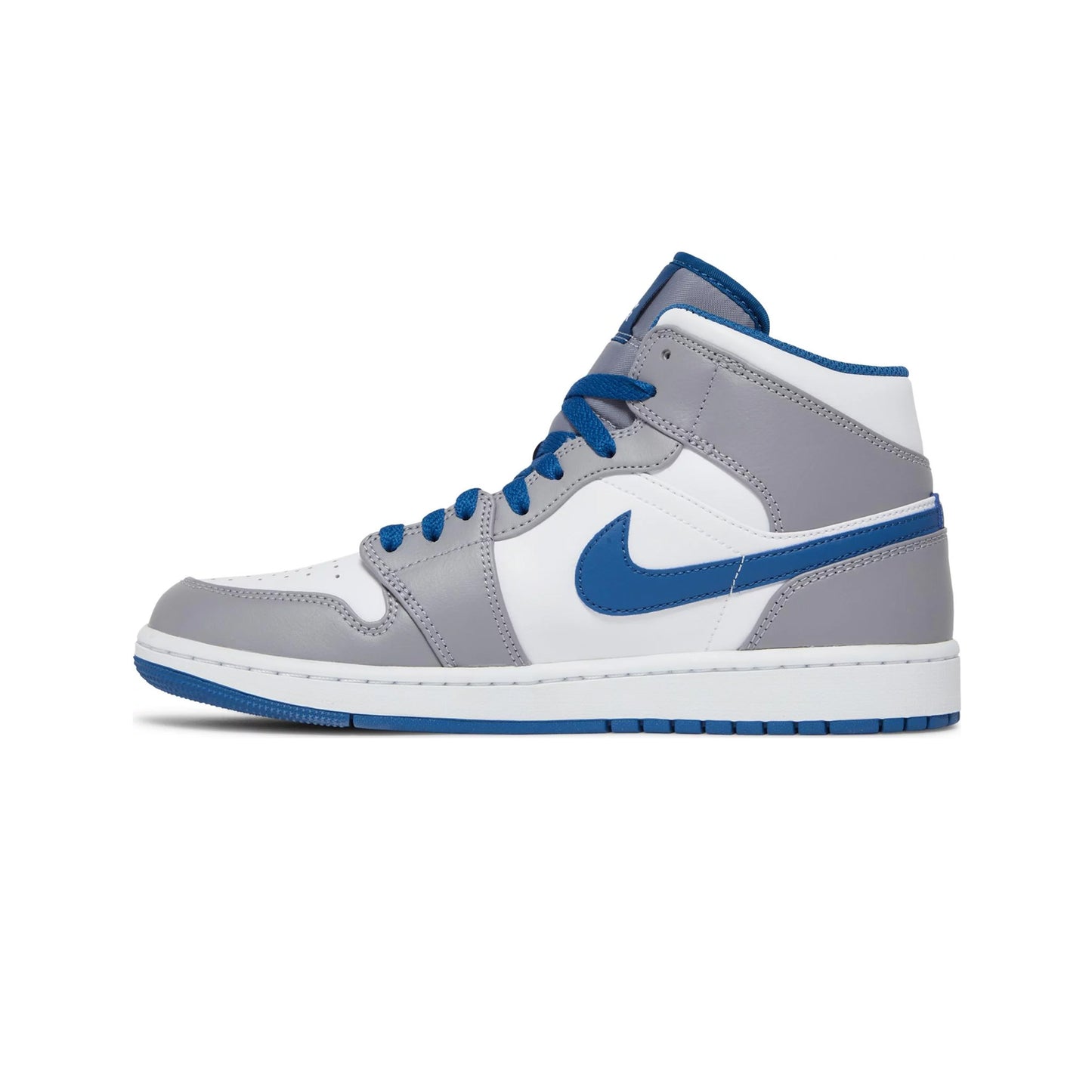 Air Jordan 1 Mid 'True Blue Cement' GS (2022)